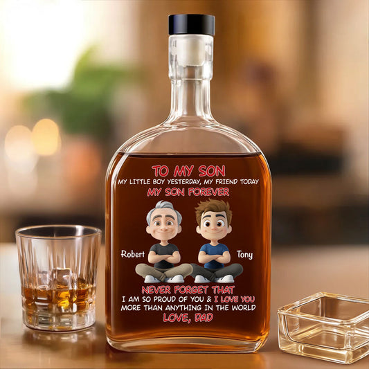 My Son Forever - Personalized Custom Spirits Decanter