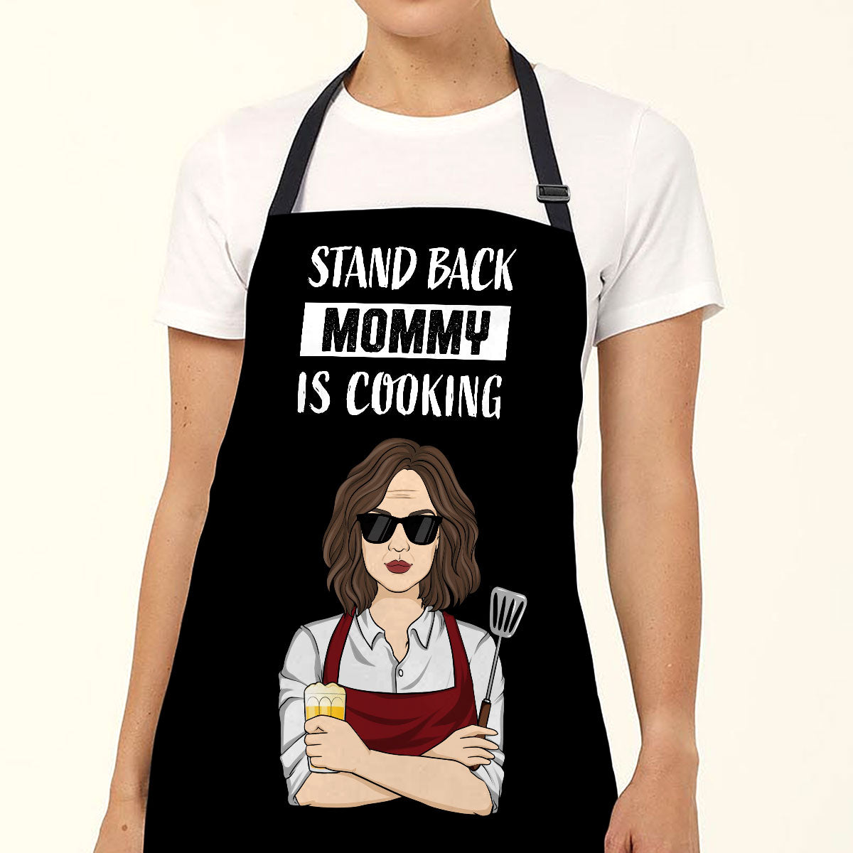 Mommy Is Cooking Step Away - Personalized Custom Apron