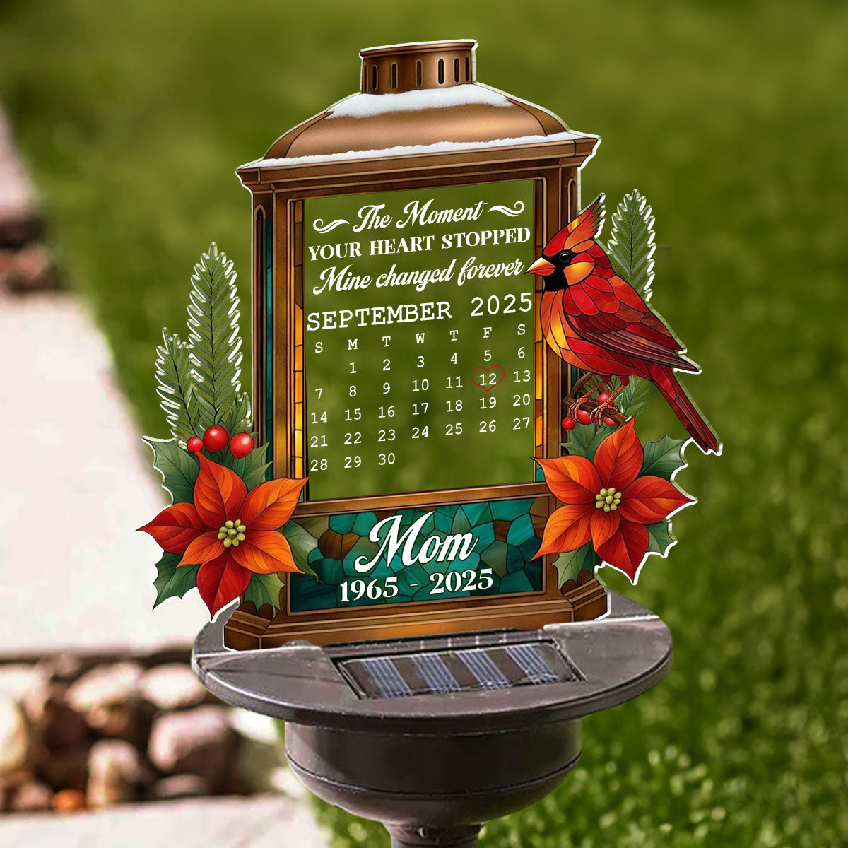 My Heart For You - Personalized Custom Solar Light