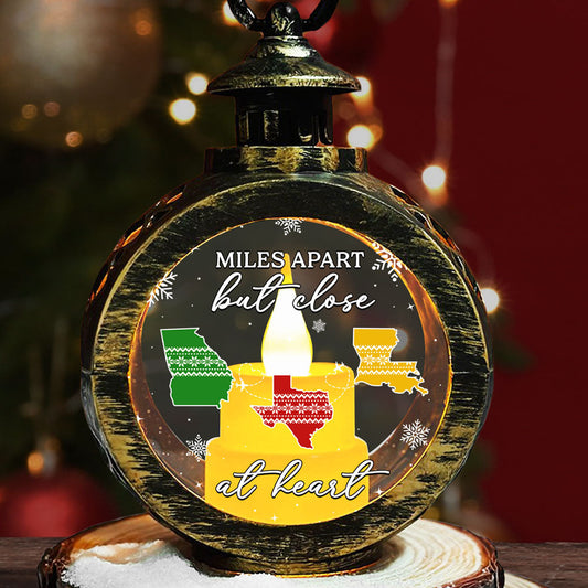 Home Is Where - Personalized Custom Christmas Lantern