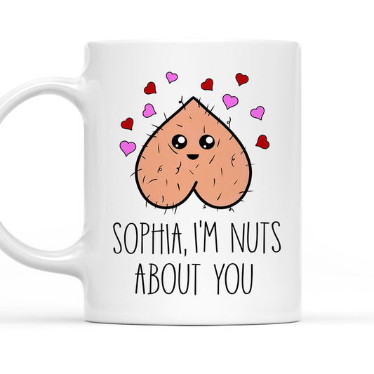 Going Nuts Because Of You - Personalized Custom Coffee Mug