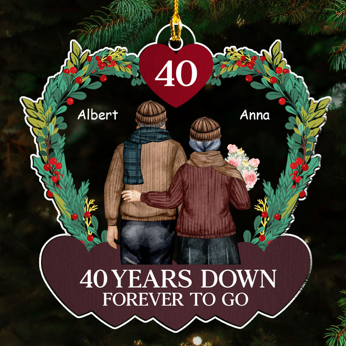 Forever To Go - Personalized Custom Acrylic Ornament