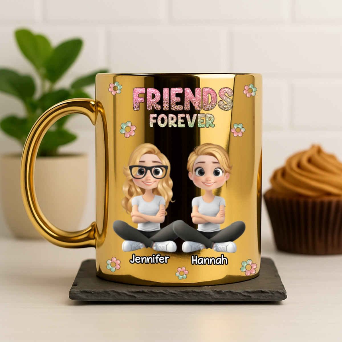 Always My Bestfriend - Personalized Custom Metallic Mug
