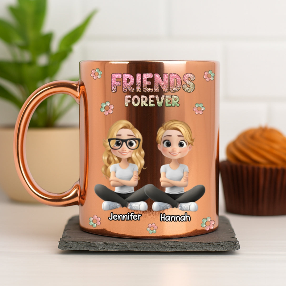 Always My Bestfriend - Personalized Custom Metallic Mug