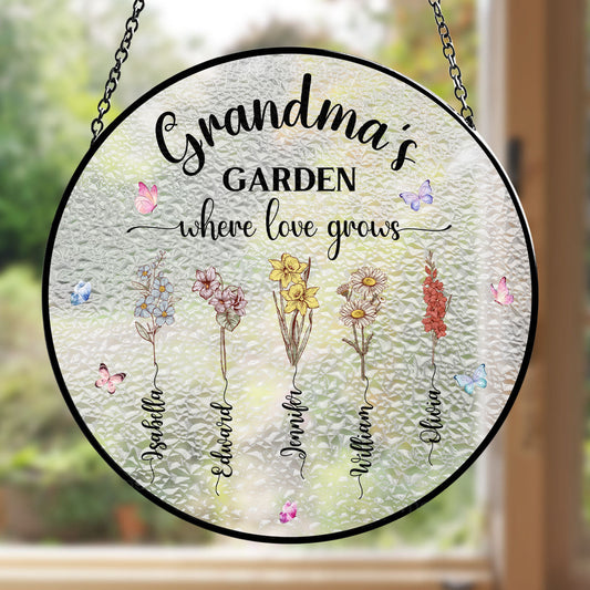 Our Love Grows Here - Window Hanging Suncatcher