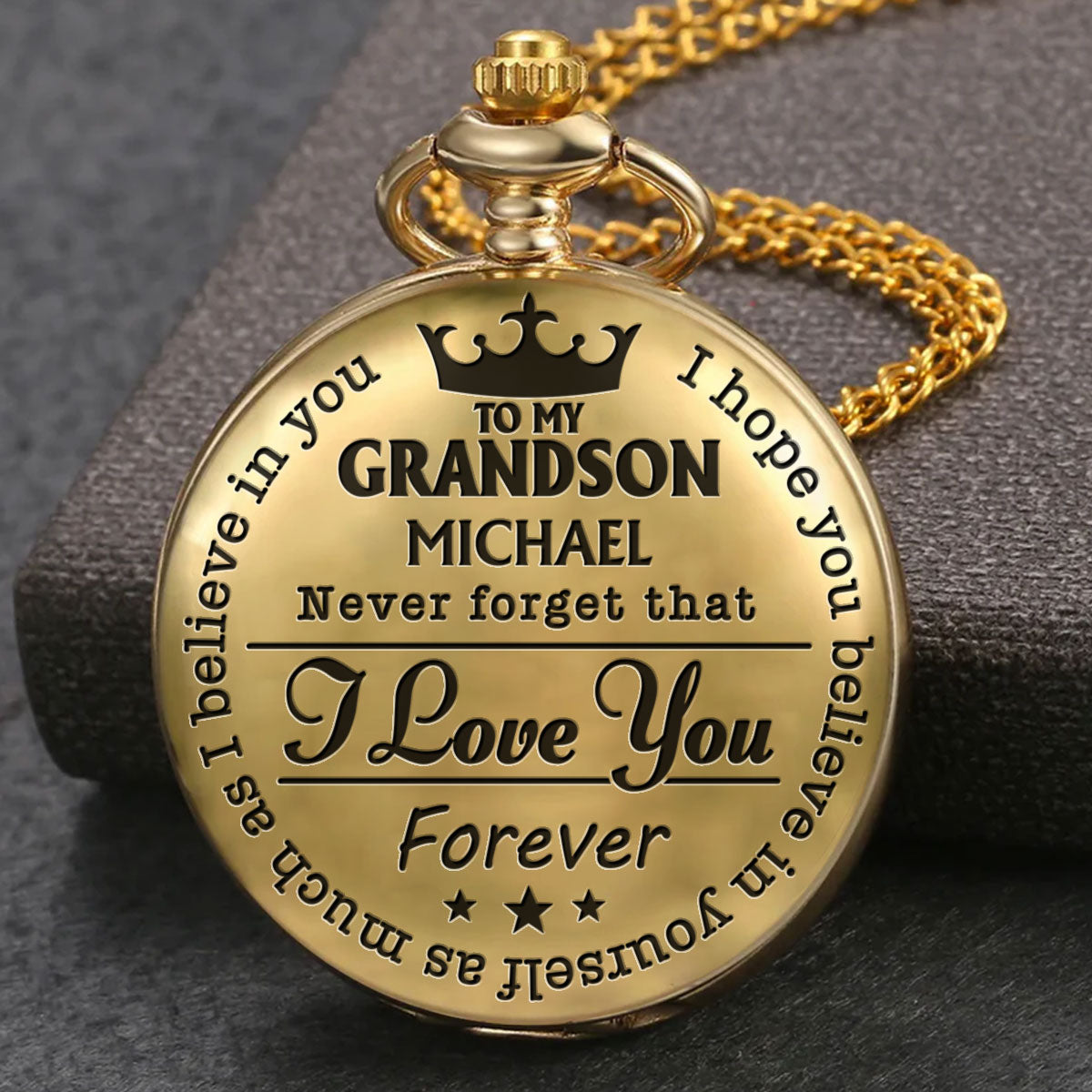 I Hope You Believe In Yourself Ver 3 - Personalized Custom Pocket Watch