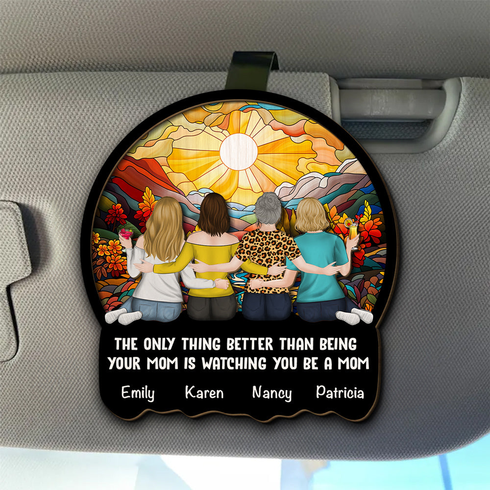 Mom Watching Daughter Be A Mom - Personalized Custom Car Visor Clip