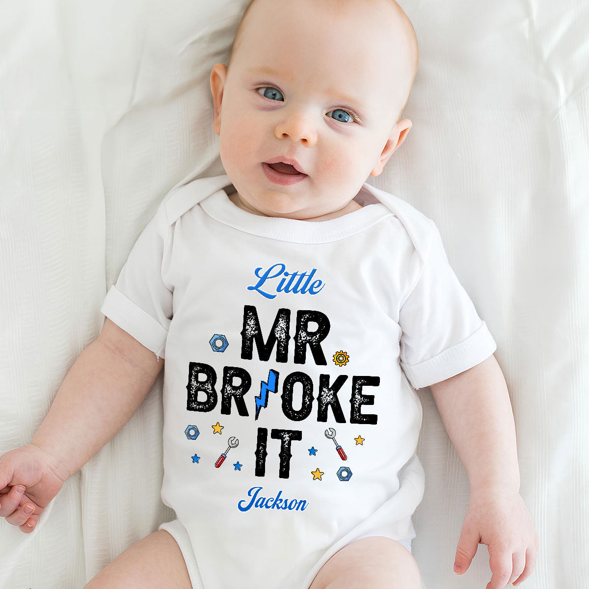 Mr Fix It And Little Broke It - Personalized Custom T-shirt And Onesie