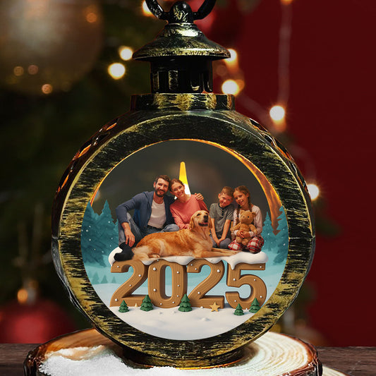 As A Family Now Onwards Photo - Personalized Custom 3D Effect Christmas Lantern