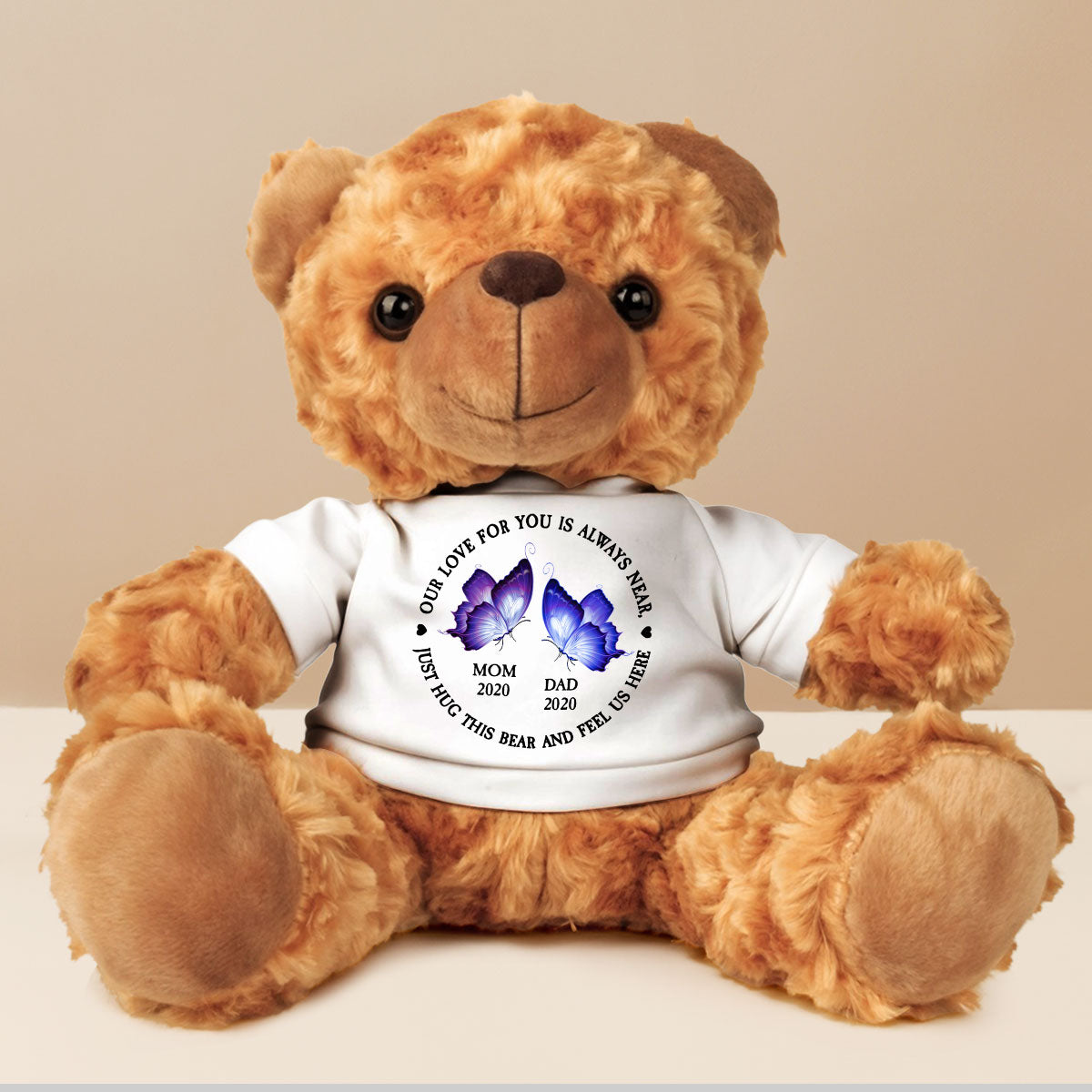 Our Love For You Is Always Near - Personalized Custom Cuddle Bear
