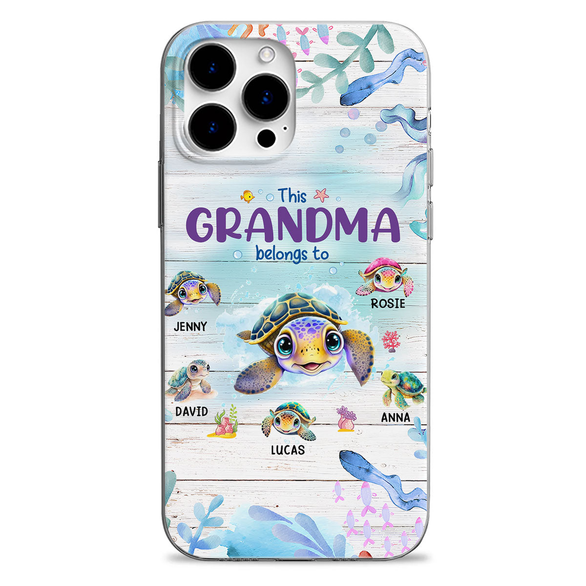 This Grandma Belongs To - Personalized Custom Phone Case