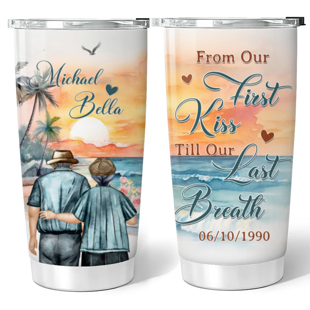 From Our First Kiss - Personalized Custom Tumbler