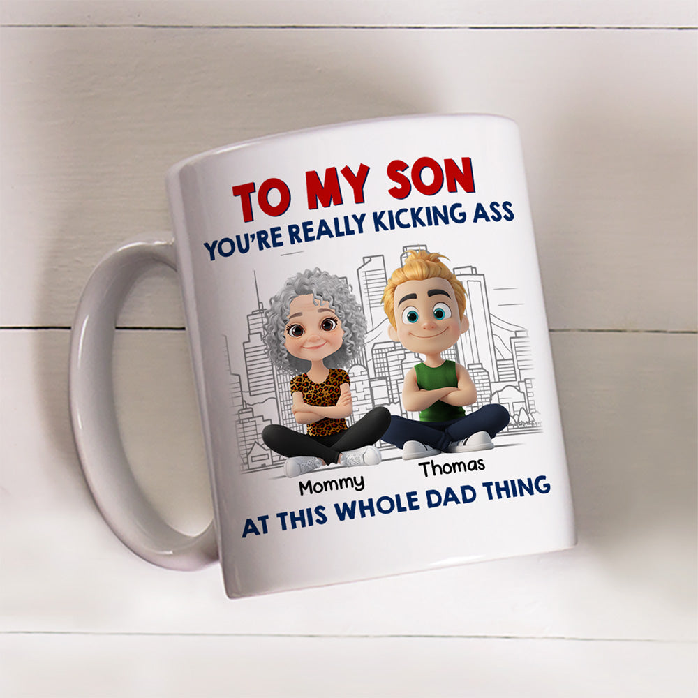 Good At The Whole Dad Things - Personalized Custom Coffee Mug