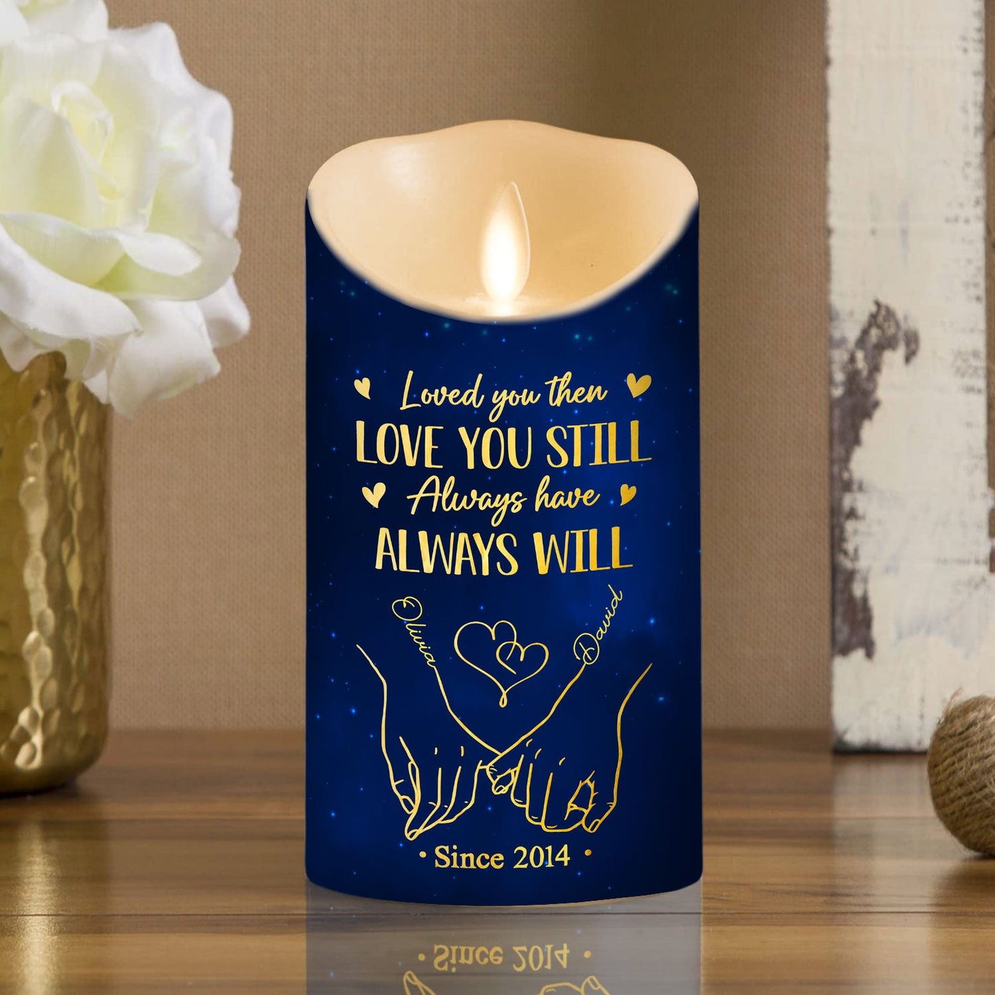 Love You Still - Personalized Custom LED Candle