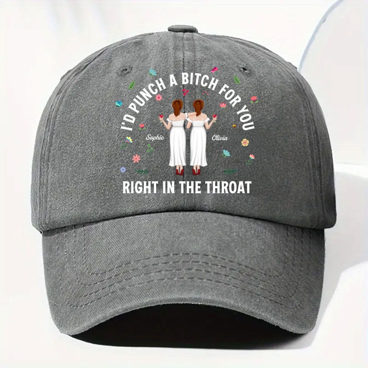 Do It For You - Personalized Custom Vintage Washed Denim Cap