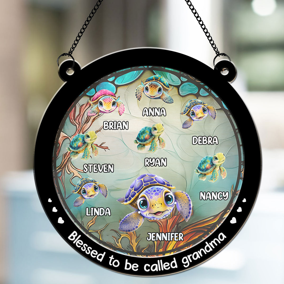 Blessed To Be Called Turtle Summer - Personalized Custom Suncatcher