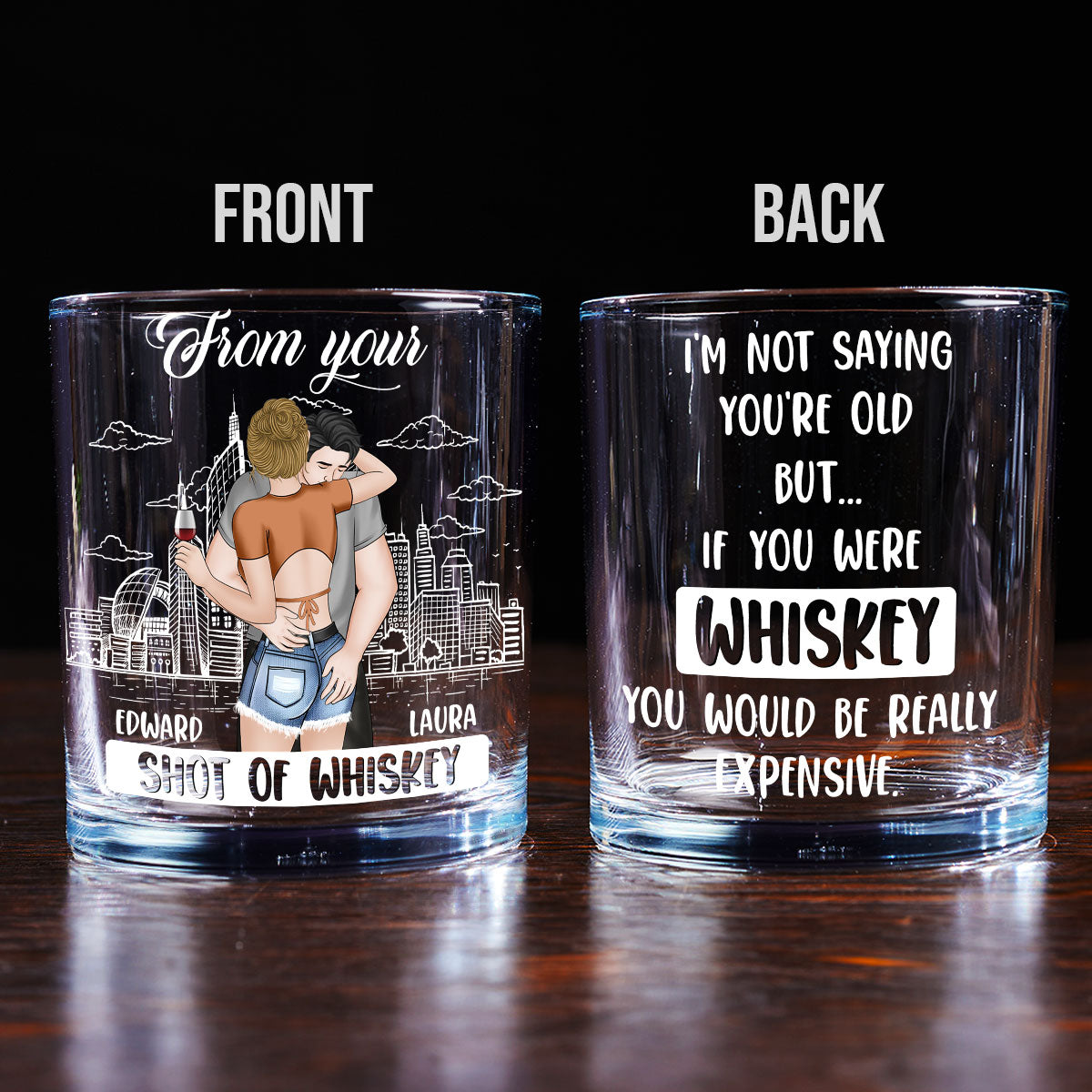Forever Your Shot Of Whiskey - Personalized Custom Whiskey Glass