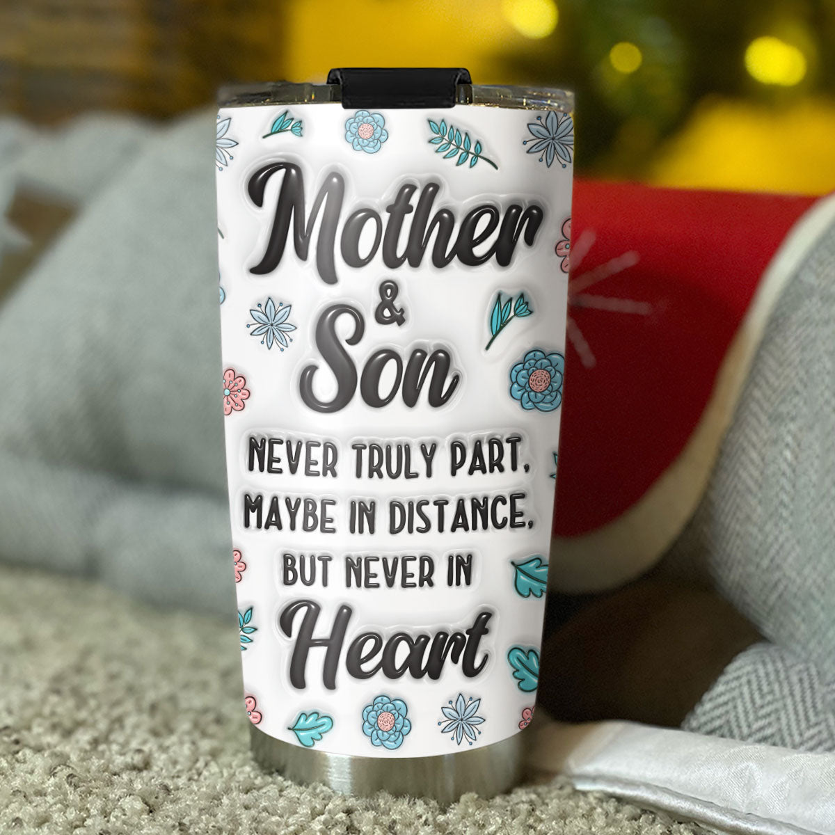 Love Remains Despite The Miles - Personalized Custom 3D Inflated Effect Tumbler