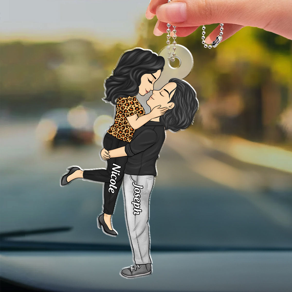 I Love You - Personalized Custom Car Ornament