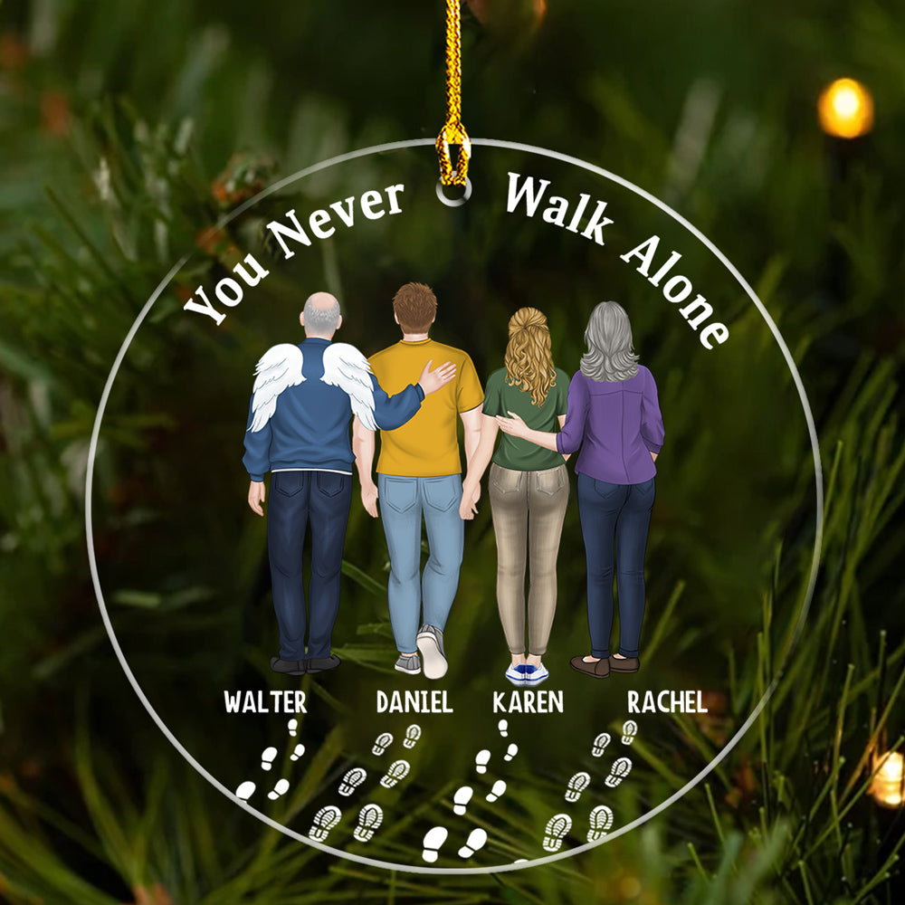 Always Walk With You - Personalized Custom Acrylic Ornament