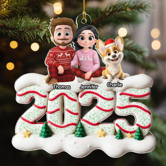 Our Christmas Cake - Personalized Custom Acrylic Ornament