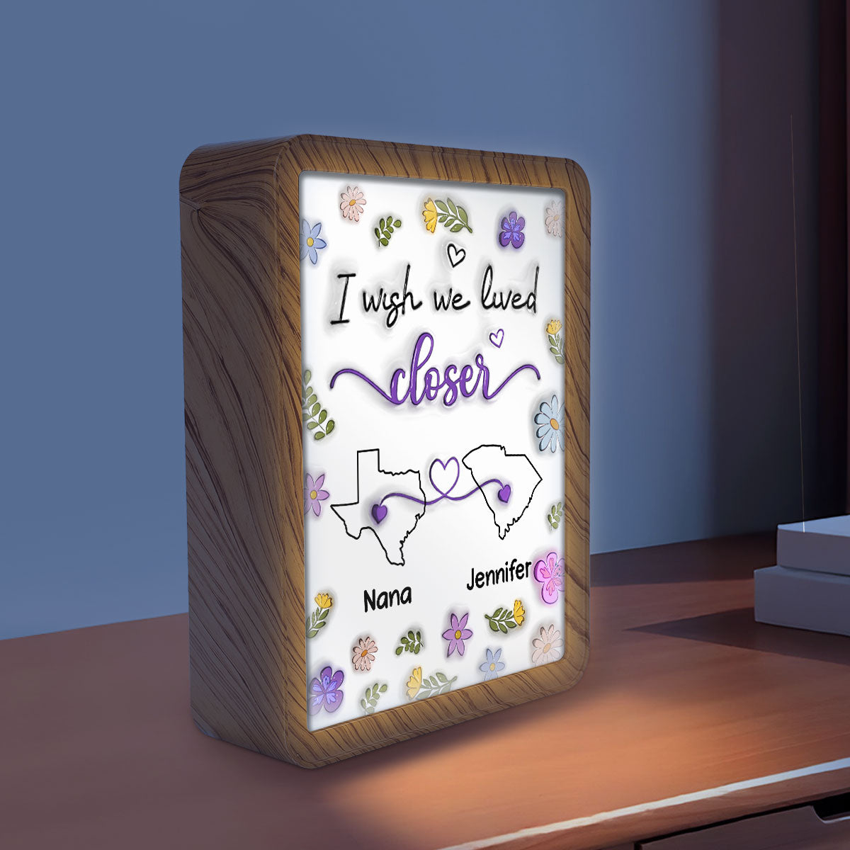 I Wish We Lived Closer - Personalized Custom Magic Mirror