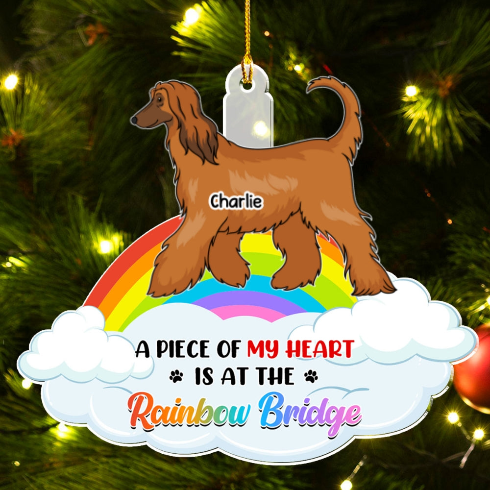 Piece Of Dog Mom - Personalized Custom Acrylic Ornament