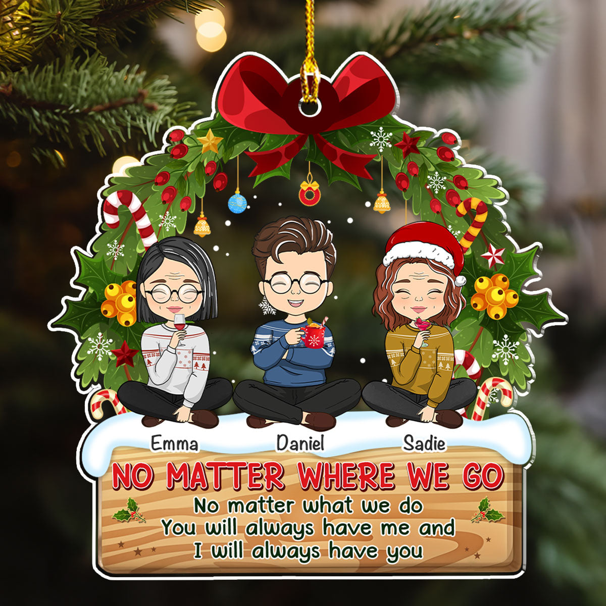 My 1st Christmas In My Forever Home - Personalized Custom Acrylic Ornament