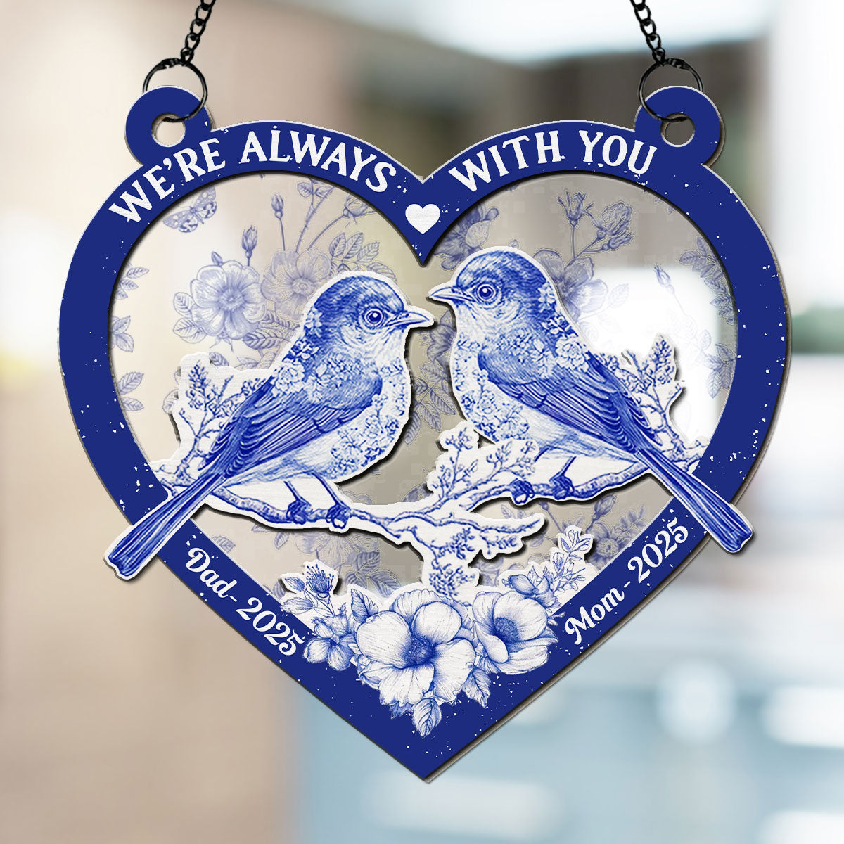 They Fly Beside Us Everyday - Personalized Custom Suncatcher