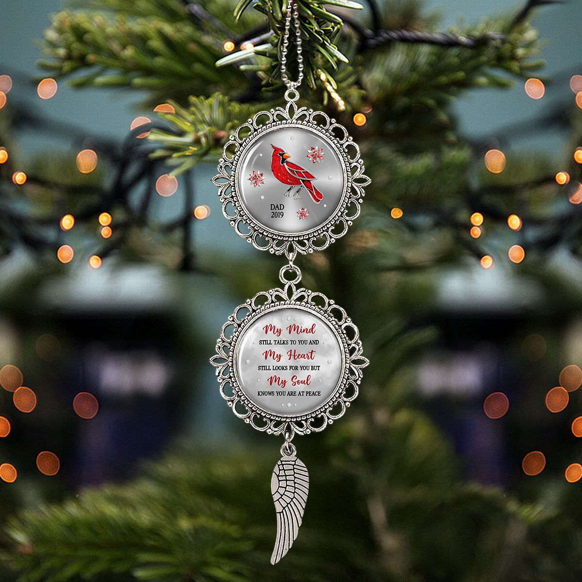 My Soul Knows You Are At Peace - Personalized Custom Charming Ornament