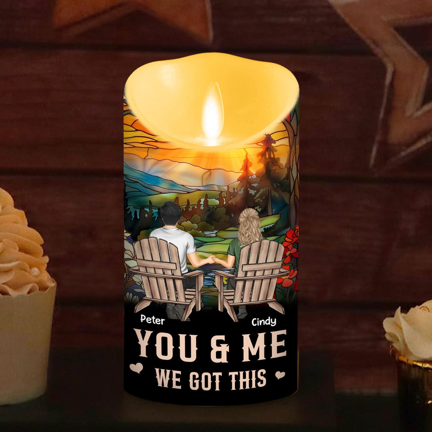 You And Me We Got This - Personalized Custom LED Candle