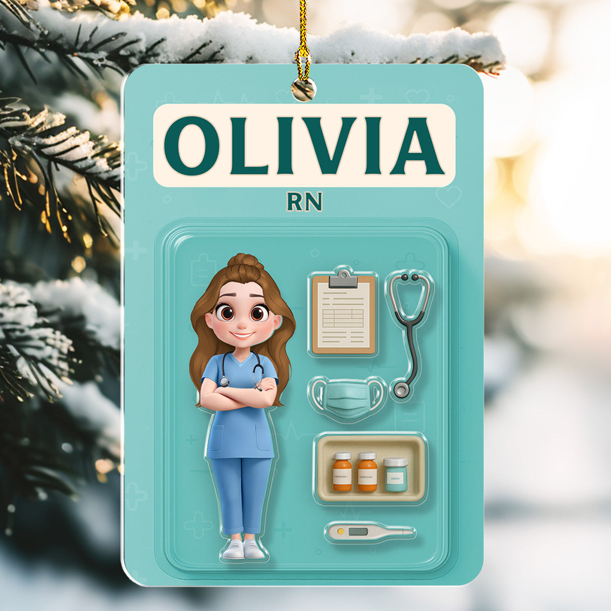 Be The Nurse You Would Want As A Patient - Personalized Custom Acrylic Ornament