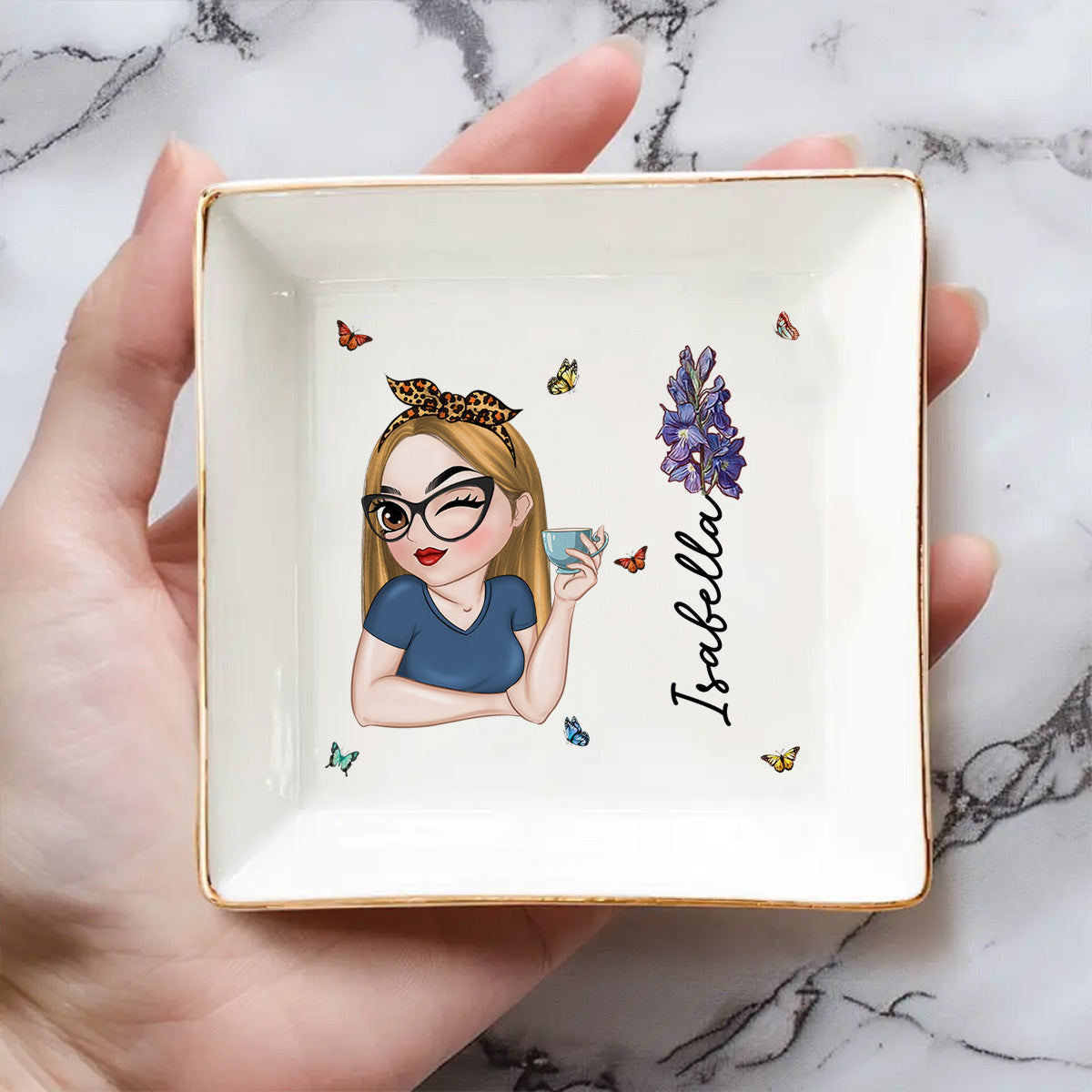 Beautiful Bestie - Personalized Custom Jewelry Dish