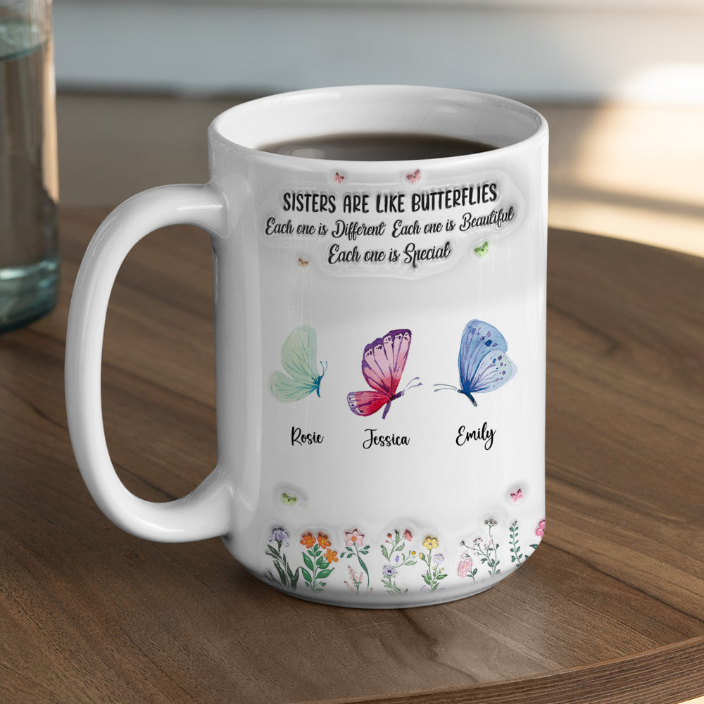 Sister Are The Gardeners Of Our Souls - Personalized Custom 3D Inflated Effect Mug