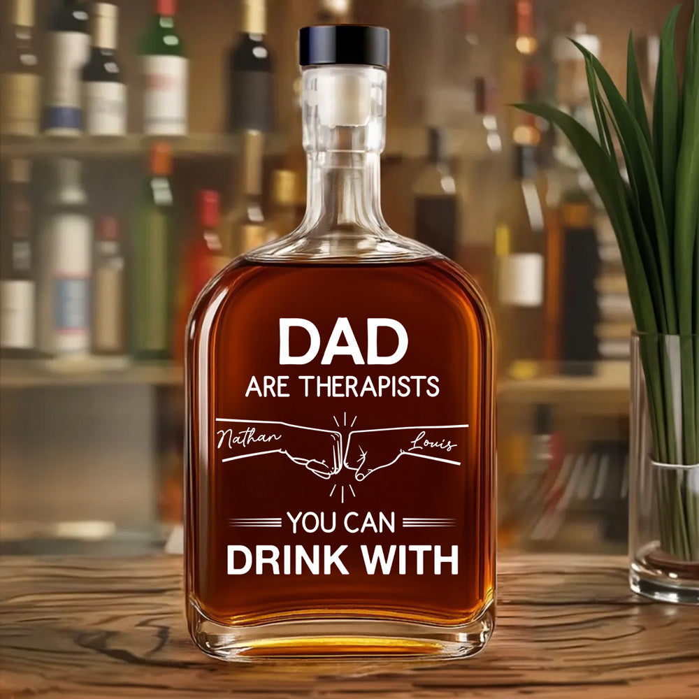 My Brother Knows My Cure - Personalized Custom Spirits Decanter