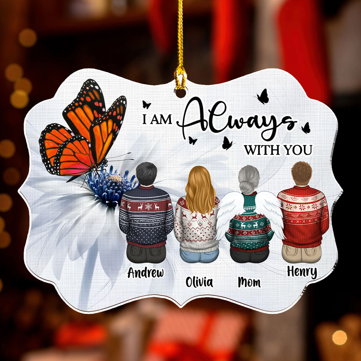 Always With You Version 2 - Personalized Custom Acrylic Ornament