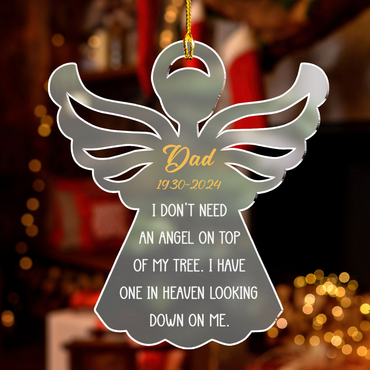 My Angel - Personalized Custom Frosted Acrylic Ornament