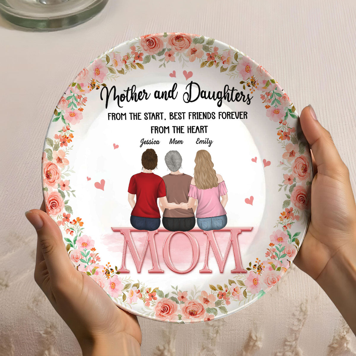 Mother And Daughter - Personalized Custom Plate