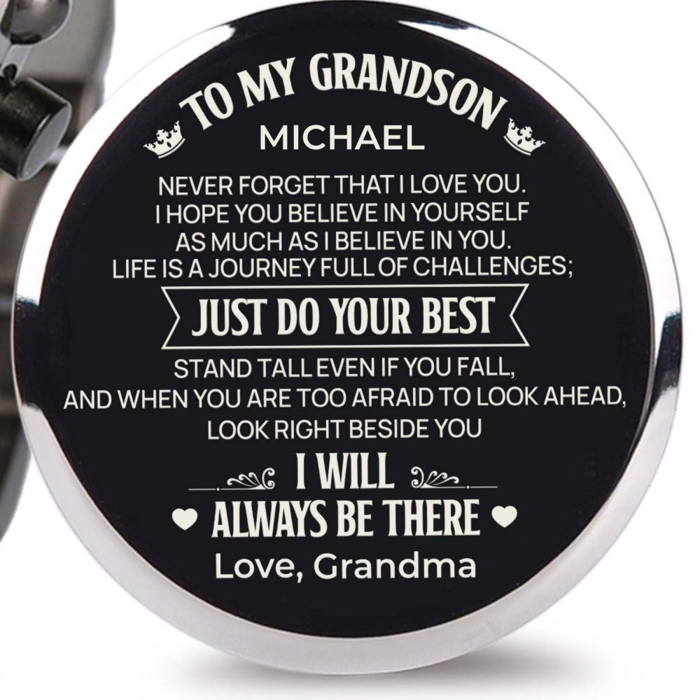 Just Do Your Best - Personalized Engraved Wooden Watches GQ026