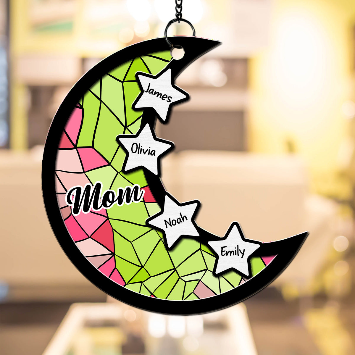 Heart Of Mom - Personalized Custom Suncatcher