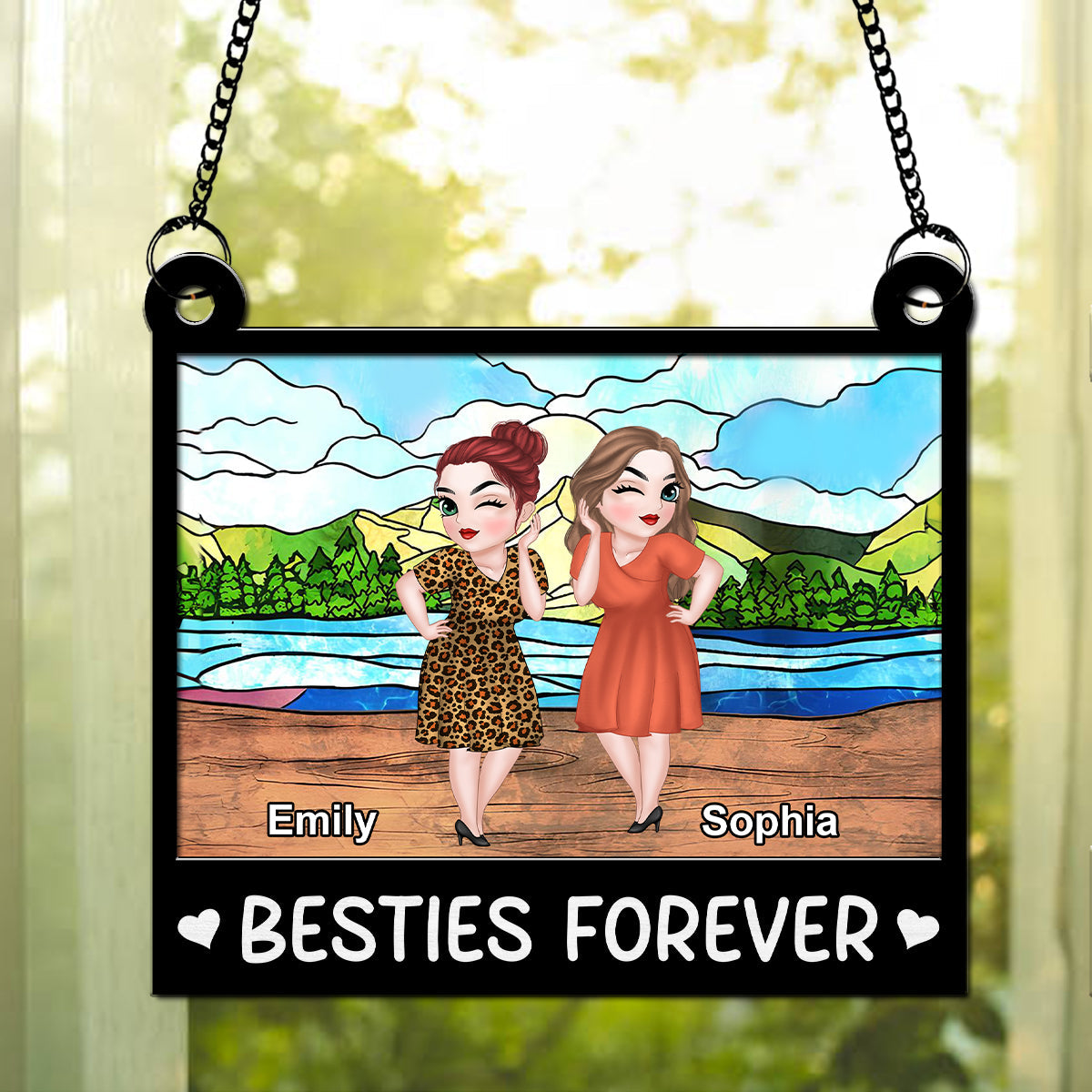 More Than Just Friends - Personalized Custom Suncatcher