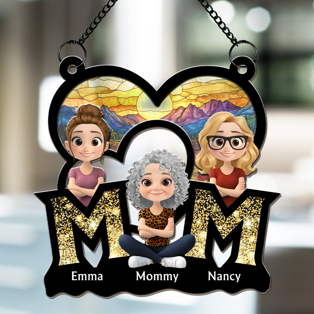 I Love You Mommy - Personalized Custom Suncatcher