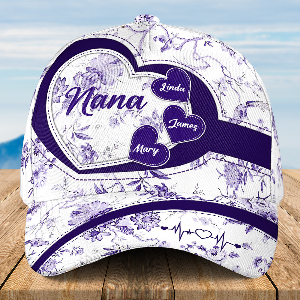 Love Being Grandma Toile - Personalized Classic Cap