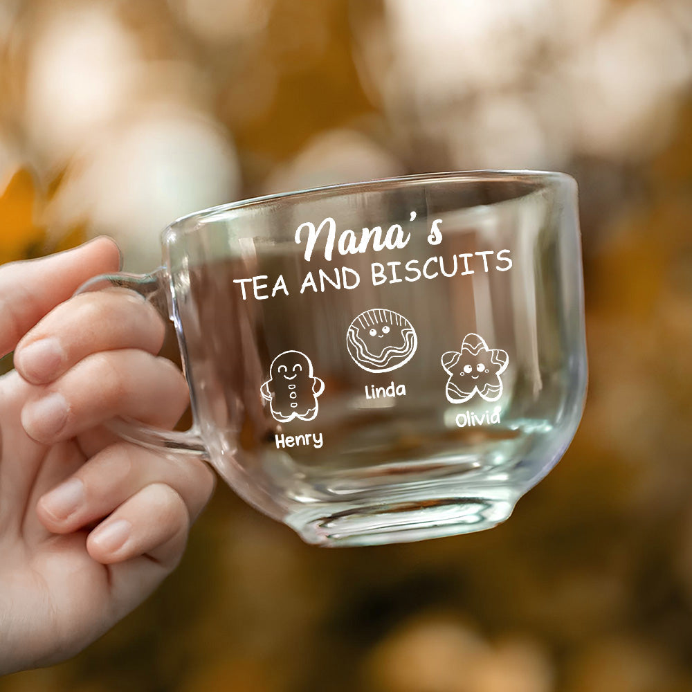 Sweet Moments Sweeter Treats - Personalized Custom Glass Tea Cup