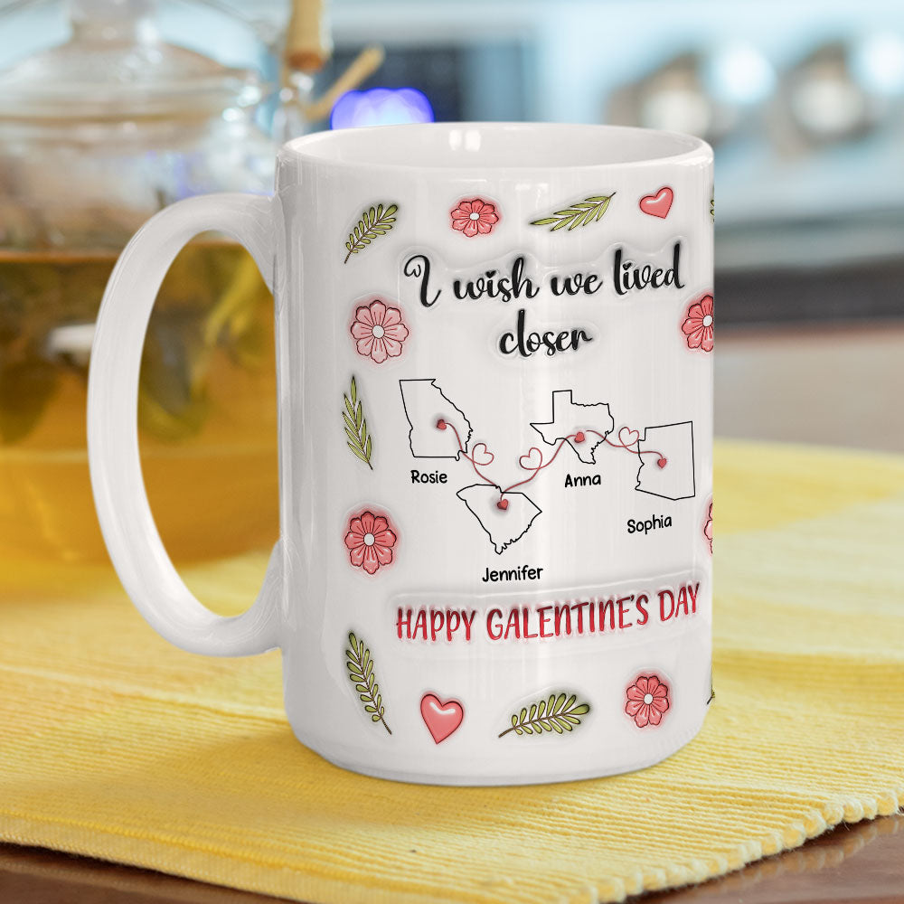 Galentine Club - Personalized Custom 3D Inflated Effect Mug