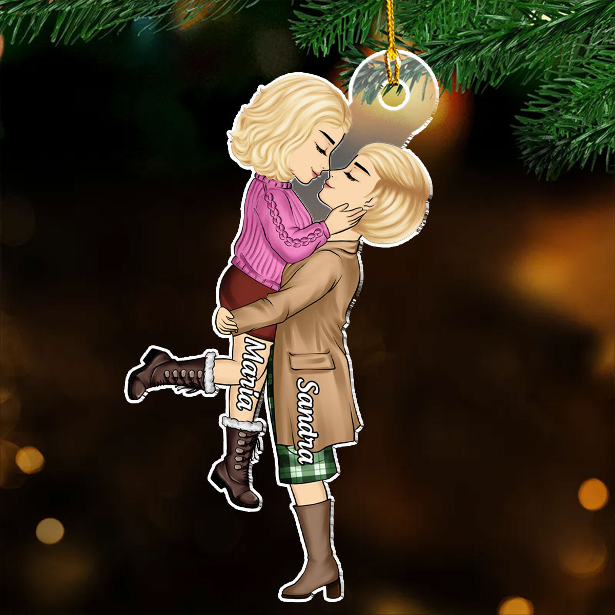 Love Is Love - Personalized Custom Acrylic Ornament