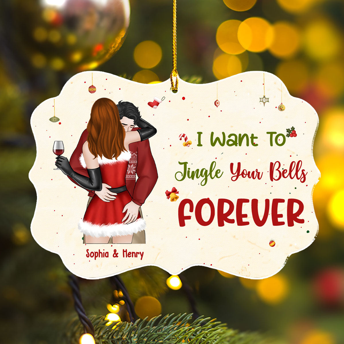 Jingle Your Bells Forever - Personalized Custom Acrylic Ornament
