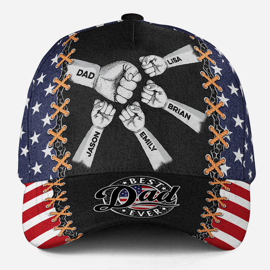 The Heart Of Dad Is Love - Personalized Custom Classic Cap