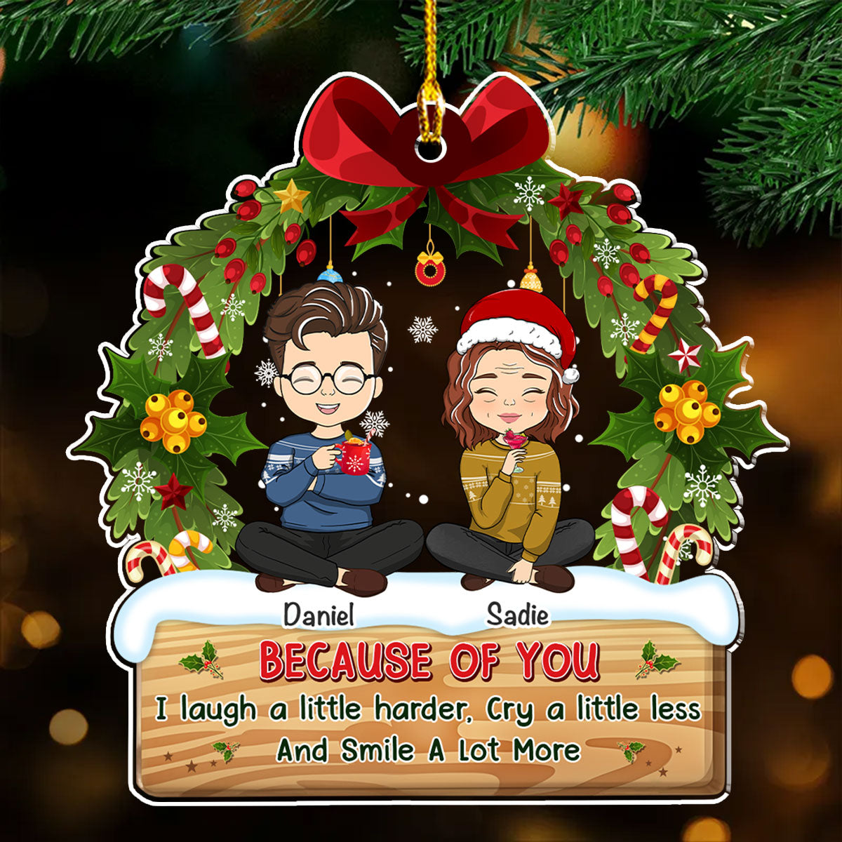 My 1st Christmas In My Forever Home - Personalized Custom Acrylic Ornament