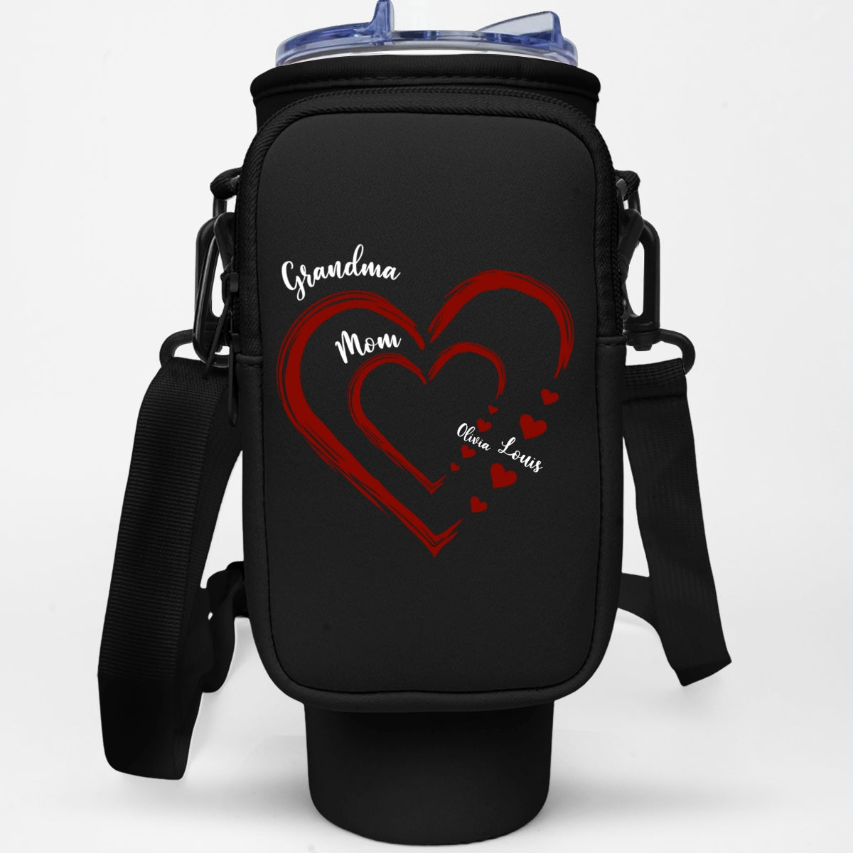 Kids And Grandkids Make Life Grand - Personalized Custom Water Bottle Carrier Bag